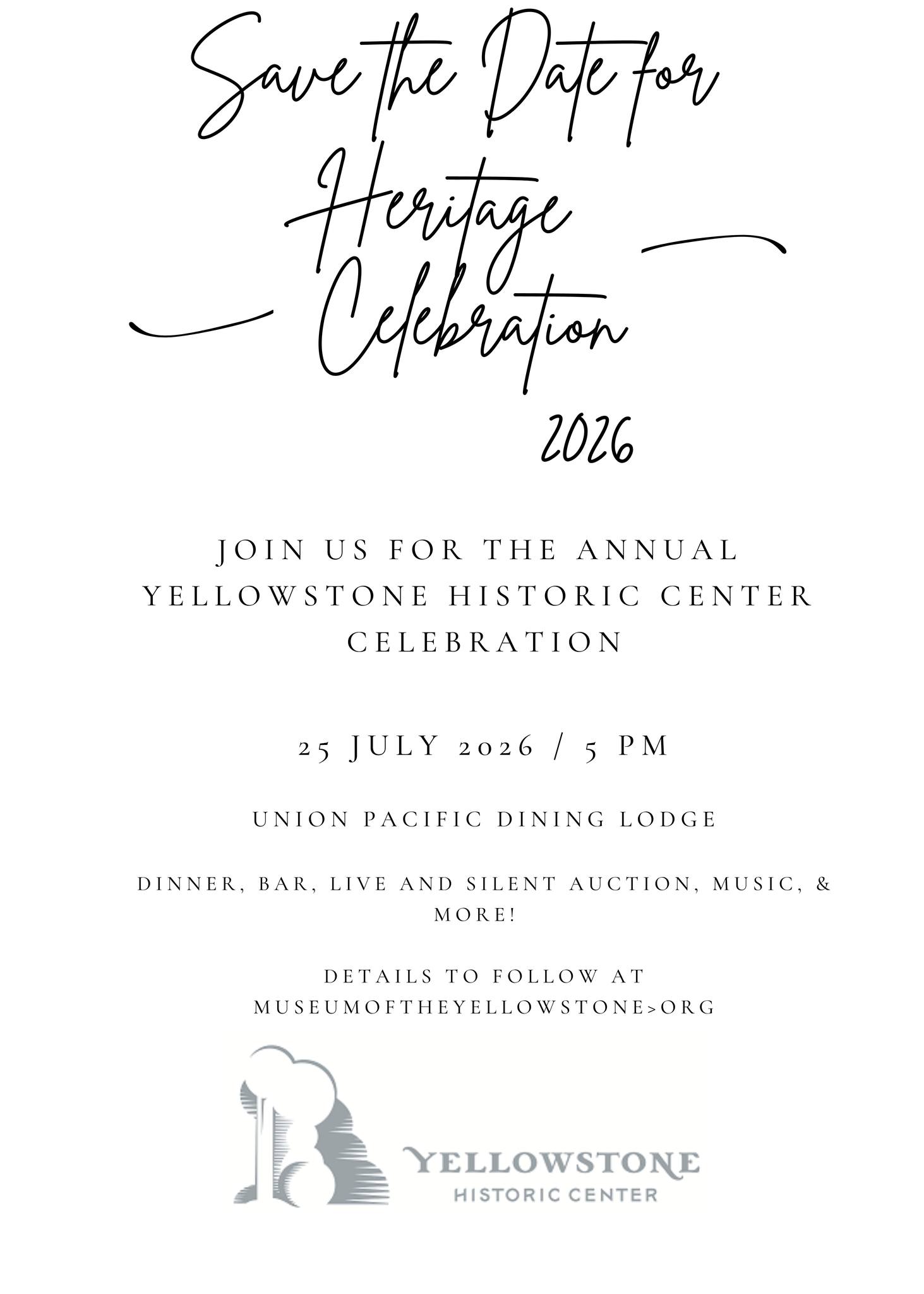 2026 Heritage Celebration - Destination Yellowstone