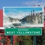 West Yellowstone MT Sign