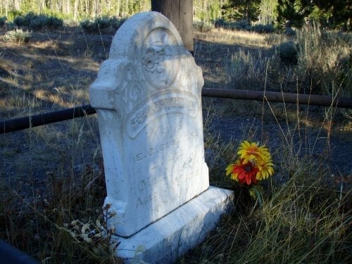 Mattie Culver's Grave Yellowstone Park