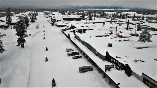 West Yellowstone MT Winter